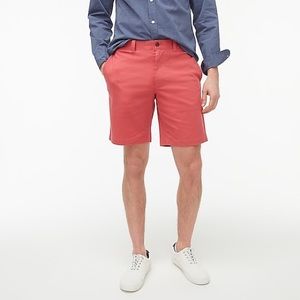 J Crew Mens Nantucket Red Chino ‘Grammercy’ Short (9 inch inseam)